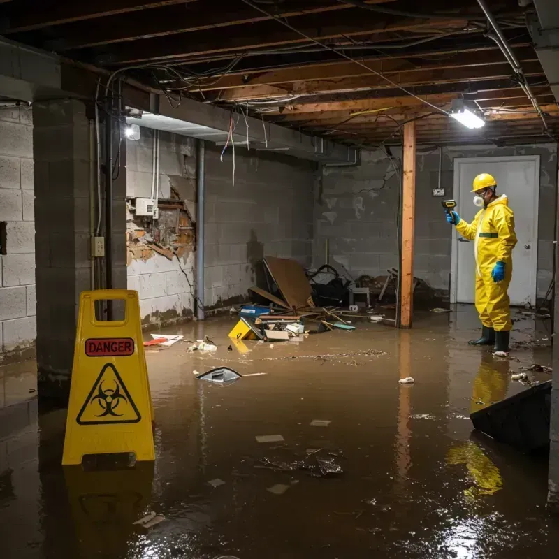 Flooded Basement Electrical Hazard in Knollwood, IL Property